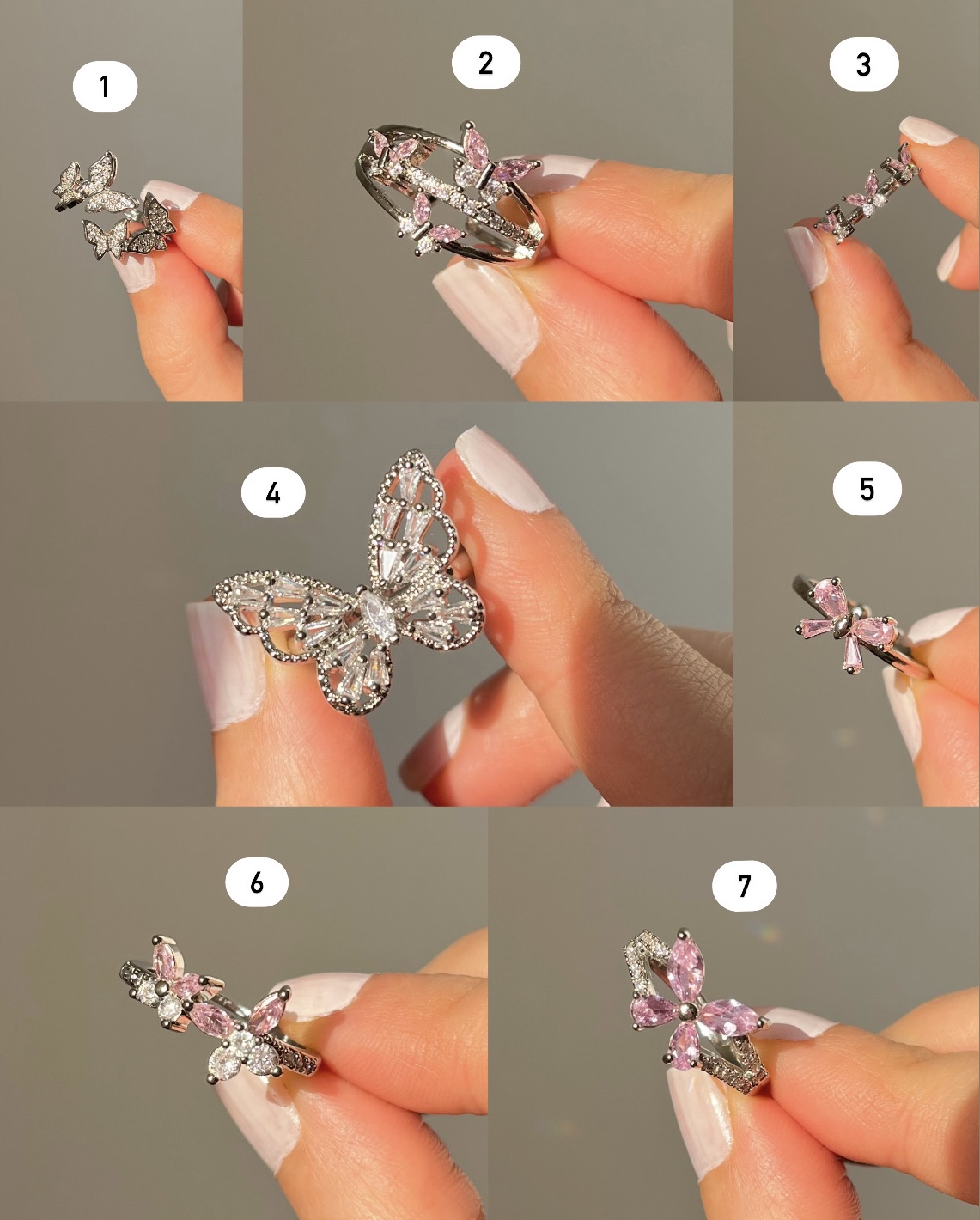 انگشتر های پروانه