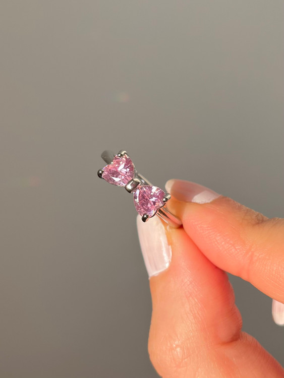 انگشتر پاپیون جواهری