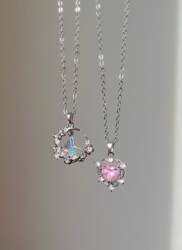 گردنبند قلب و پروانه