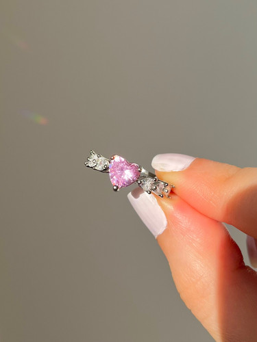 انگشتر قلب صورتی