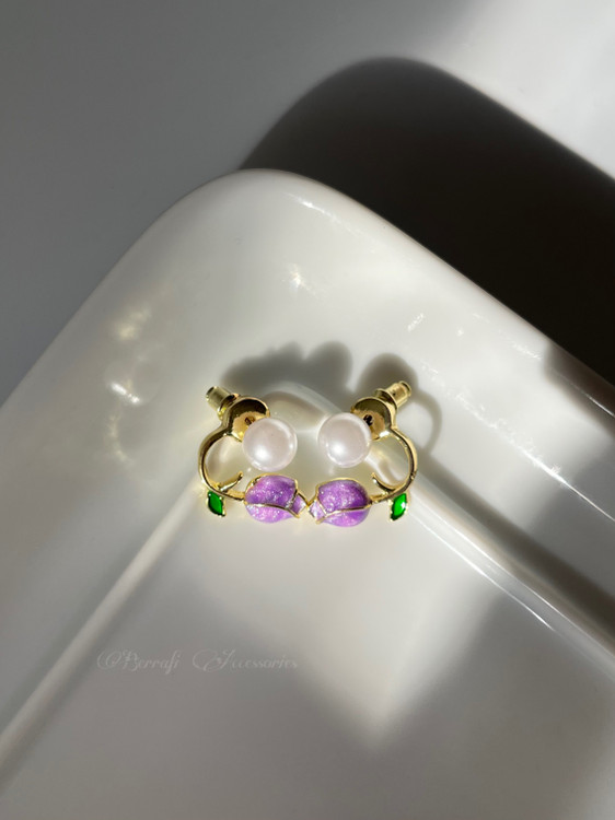 گوشواره لاله بنفش